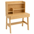 Bureau, réglable, avec rangement, avec tiroirs, en bois massif, pour l’espace de travail