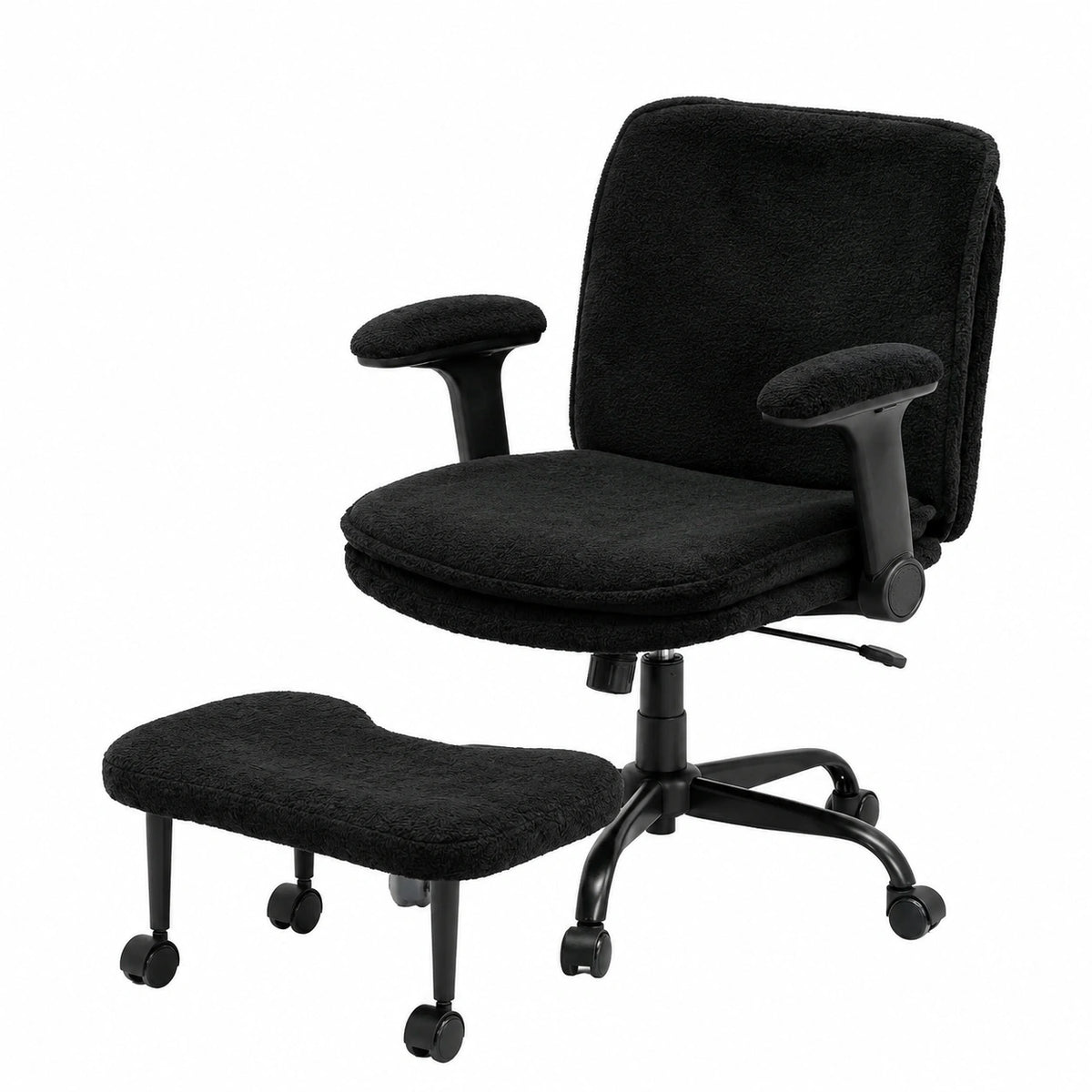 Bureau, réglable, coloris noir, pour l’espace de travail