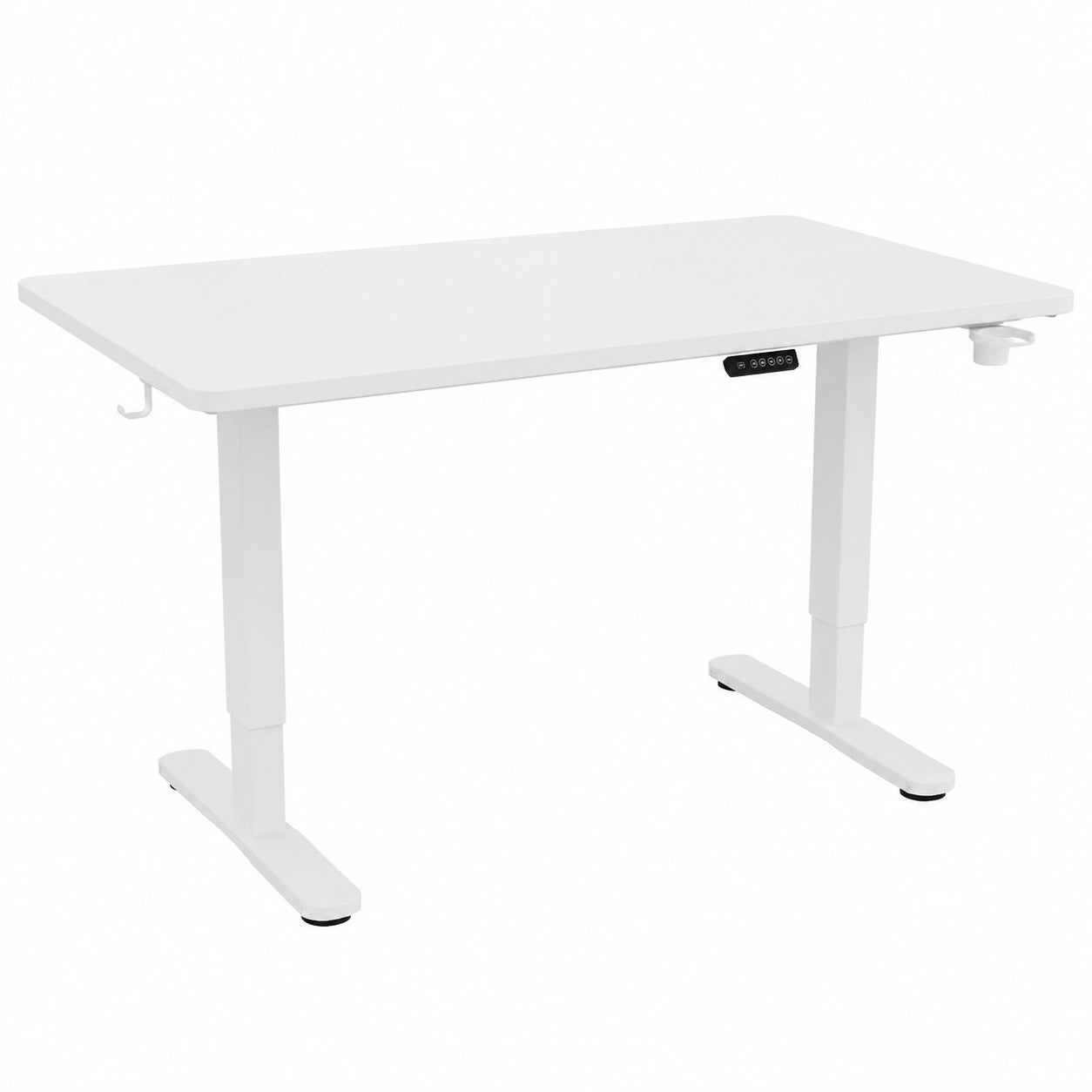 Bureau, réglable, coloris blanc, 160 x 80 cm, pour l’espace de travail