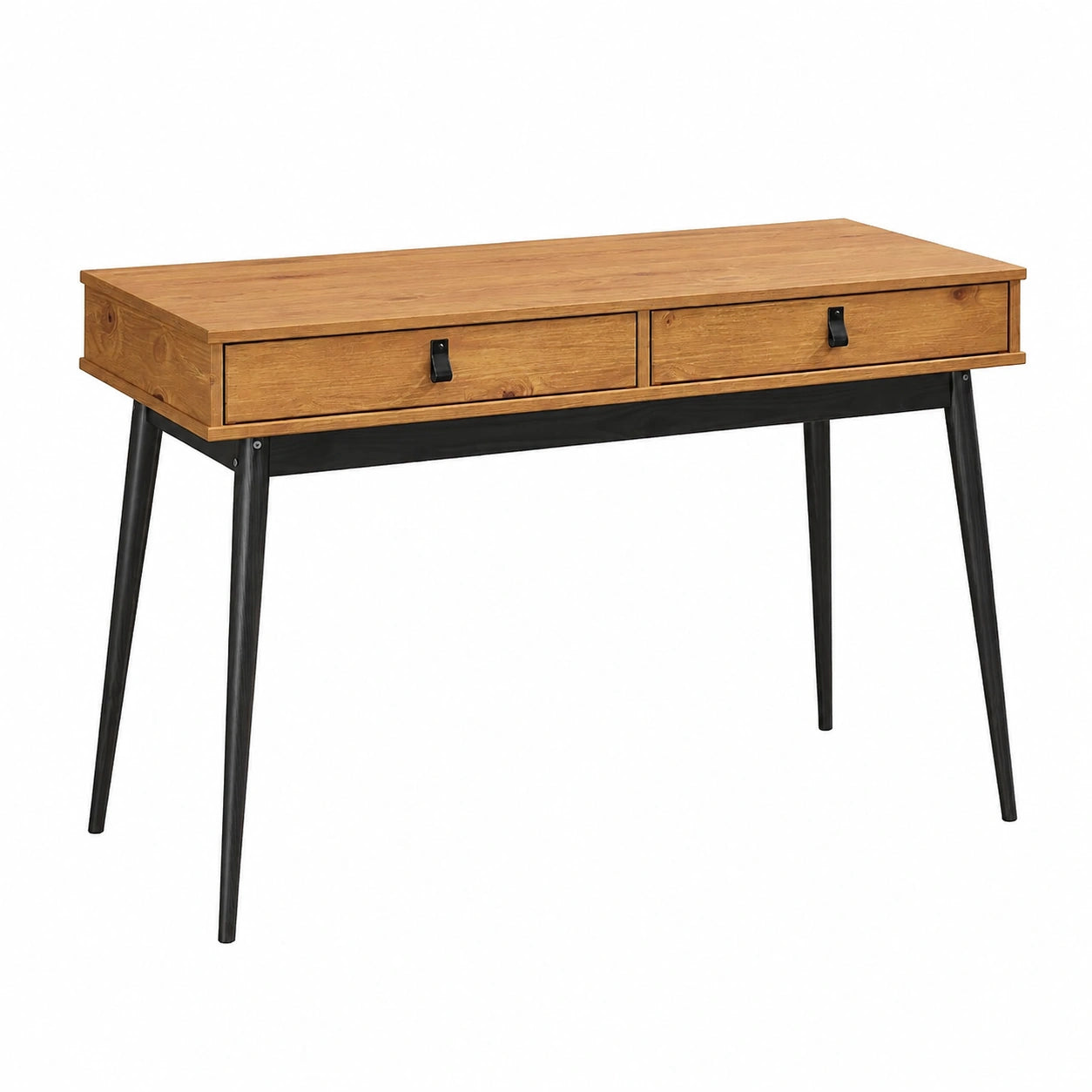 Bureau, avec tiroirs, en chêne, coloris noir, pour l’espace de travail
