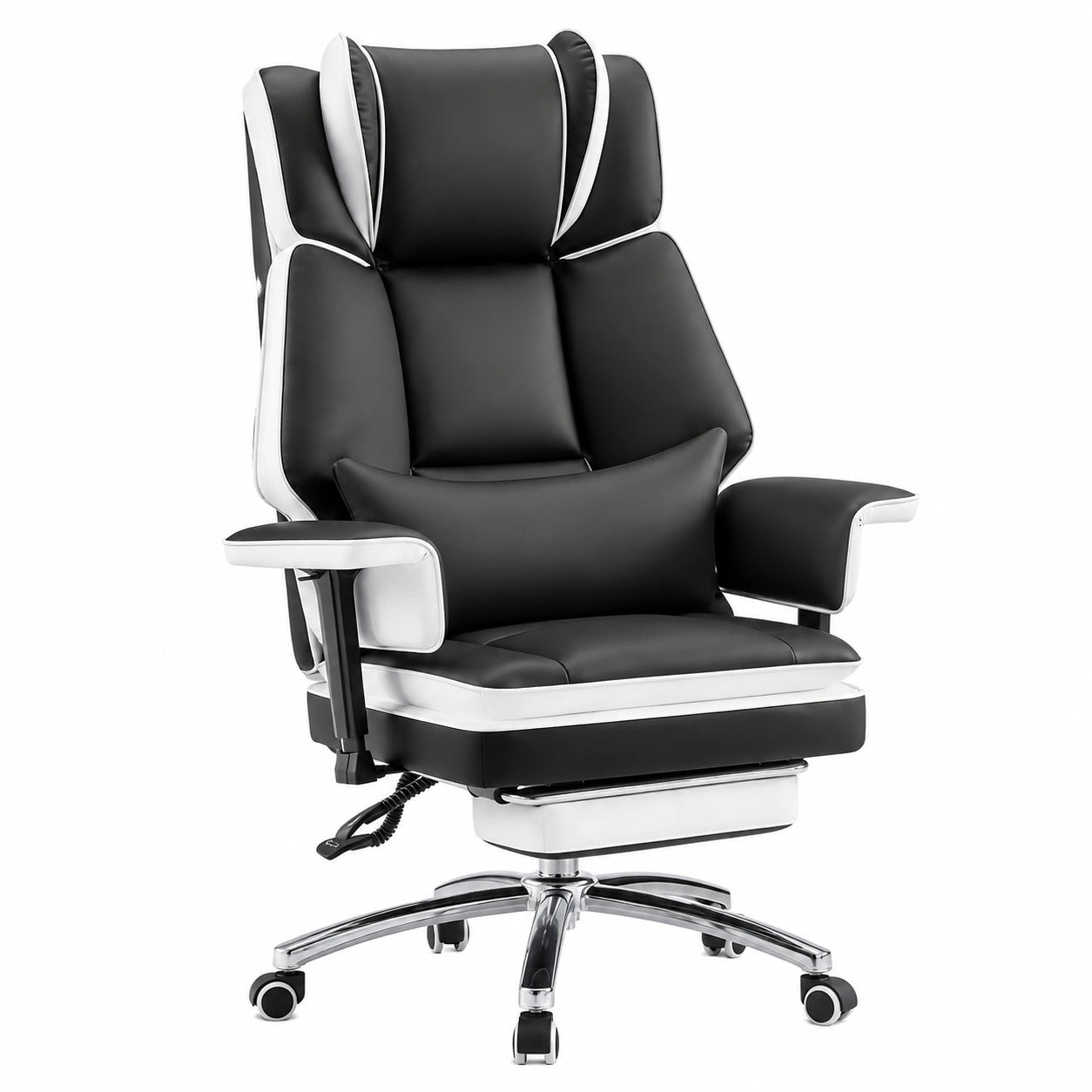 Bureau, pivotant, réglable, coloris noir et blanc, pour l’espace de travail