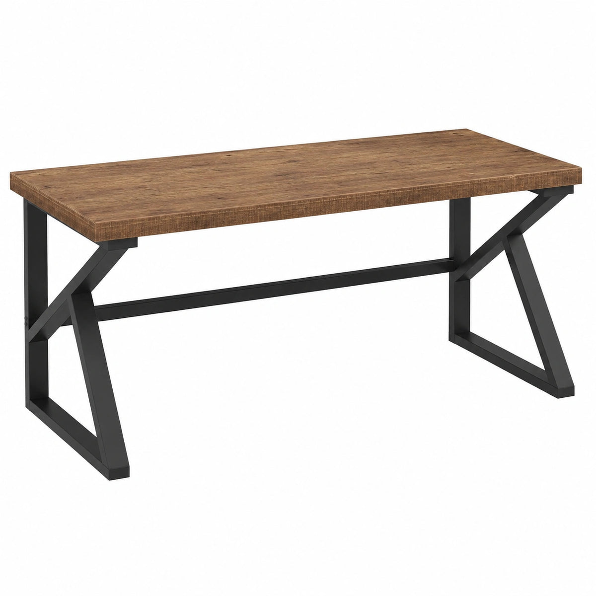 Bureau, coloris marron et naturel, pour l’espace de travail