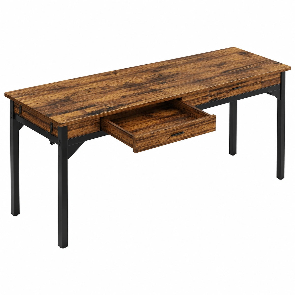 Bureau, 200 x 60 x 82 cm, coloris marron, pour l’espace de travail
