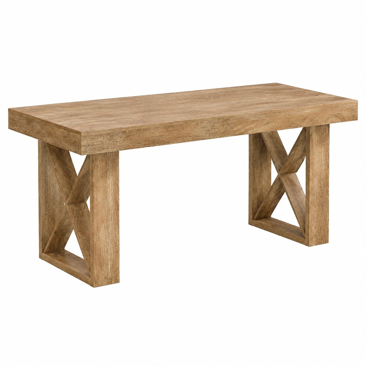 Bureau, coloris brun, 160 x 80 x 75 cm, pour l’espace de travail